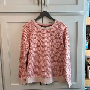 Boden Ditsy Eyeglass Print.  Bright poppy red.  Size Medium.